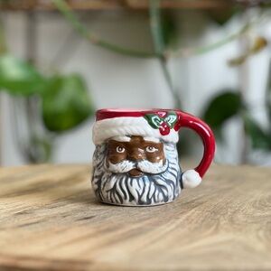 Black Santa Claus Espresso Mug